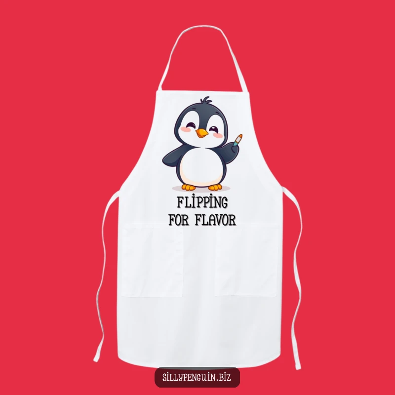 Funny Penguin Culinary Pen Spinner Apron: Hilarious Kitchen Gift