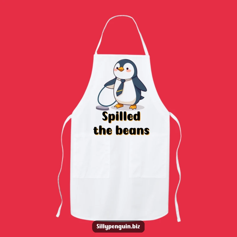 Funny Penguin Apron - Tripping Chef's Tech Mishap Gift