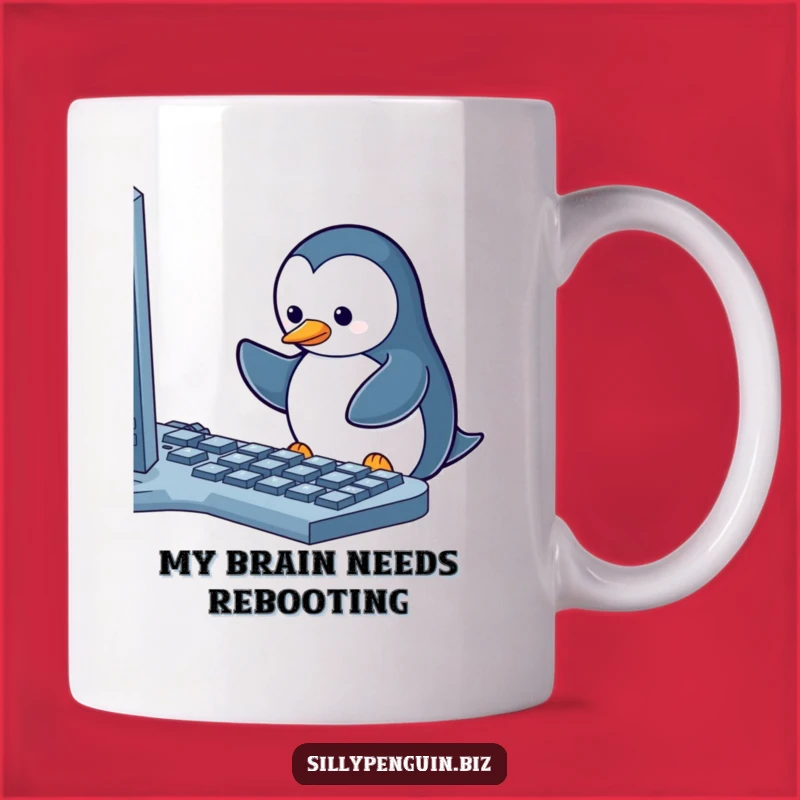 Funny Penguin Keyboard Warrior Mug: A Hilarious Gift for Tech Lovers