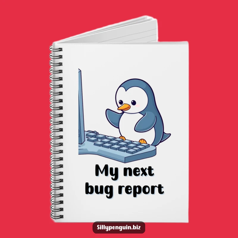 Funny Penguin Keyboard Focus Notebook: Hilarious Gift for Note-Takers